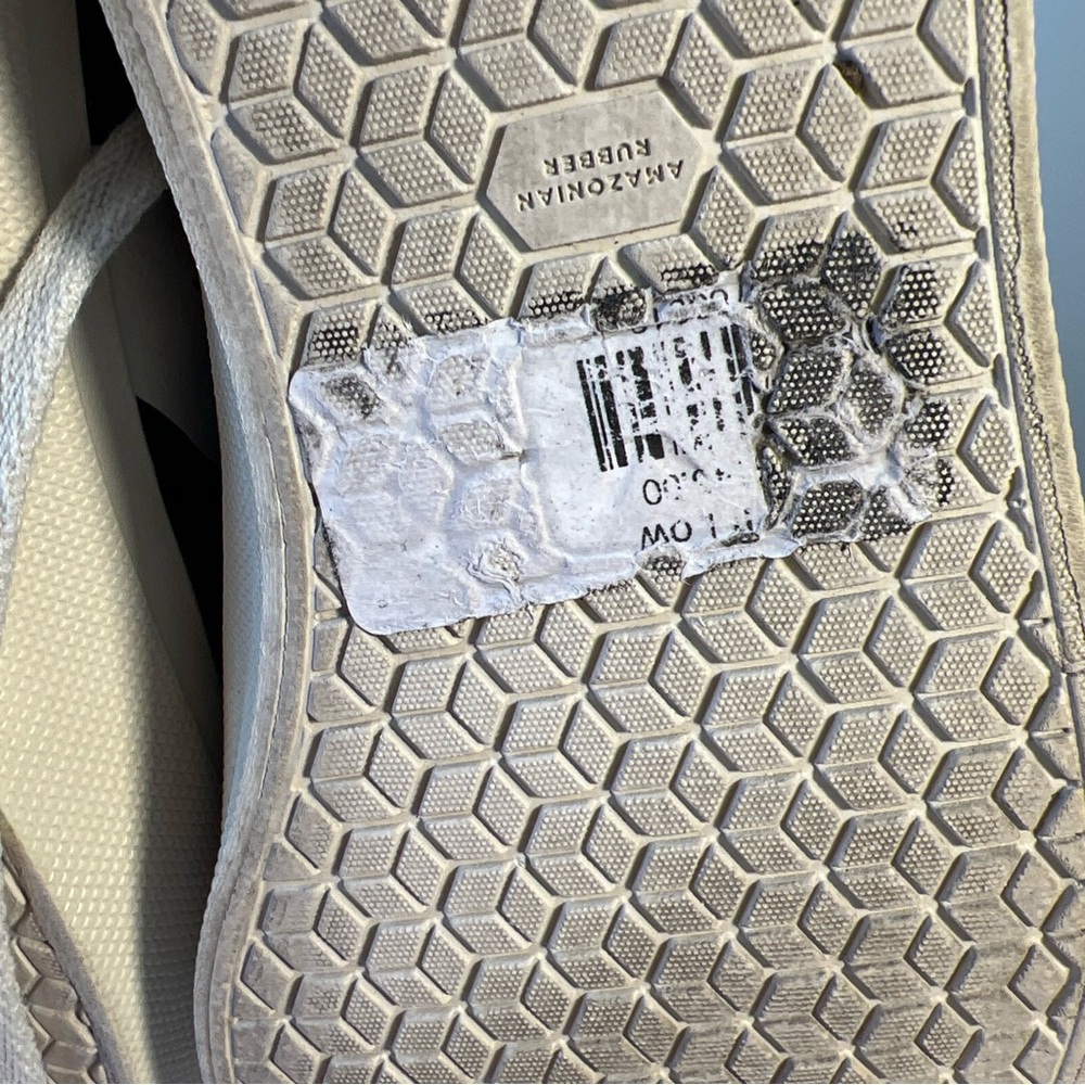 EUC 135$ Veja Wata II Organic Cotton Black/Cream Logo Sneakers 8 Euto 39 - Picture 14 of 16